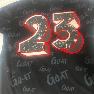 Vibes Boys Shirt Size 14/16 Graphic #23 Goat Black